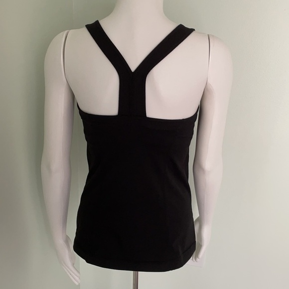 Zella Black Sweetheart Neck Tank Medium - Picture 4 of 7